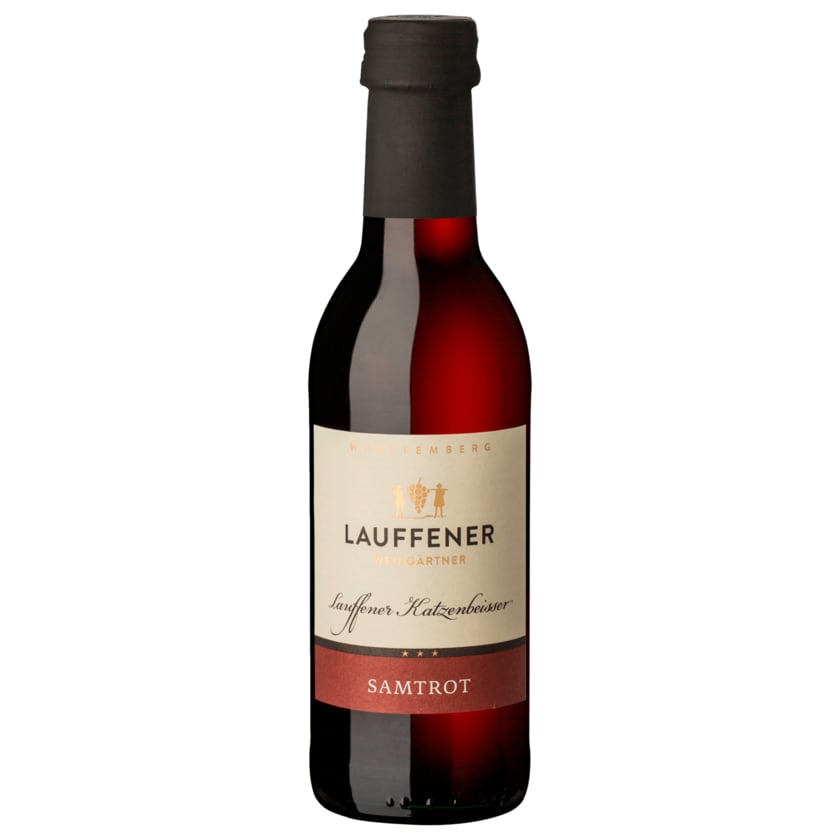 Lauffener Weingärtner Rotwein Samtrot QbA halbtrocken 0,25l